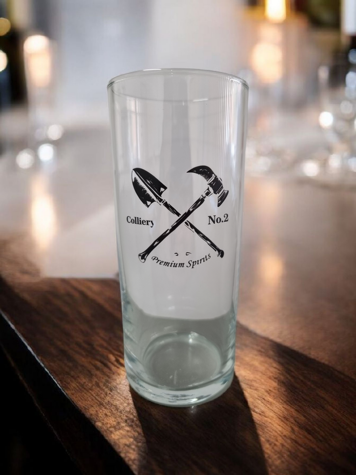 Colliery No2 Branded "Premium Spirits" Glass 500ml