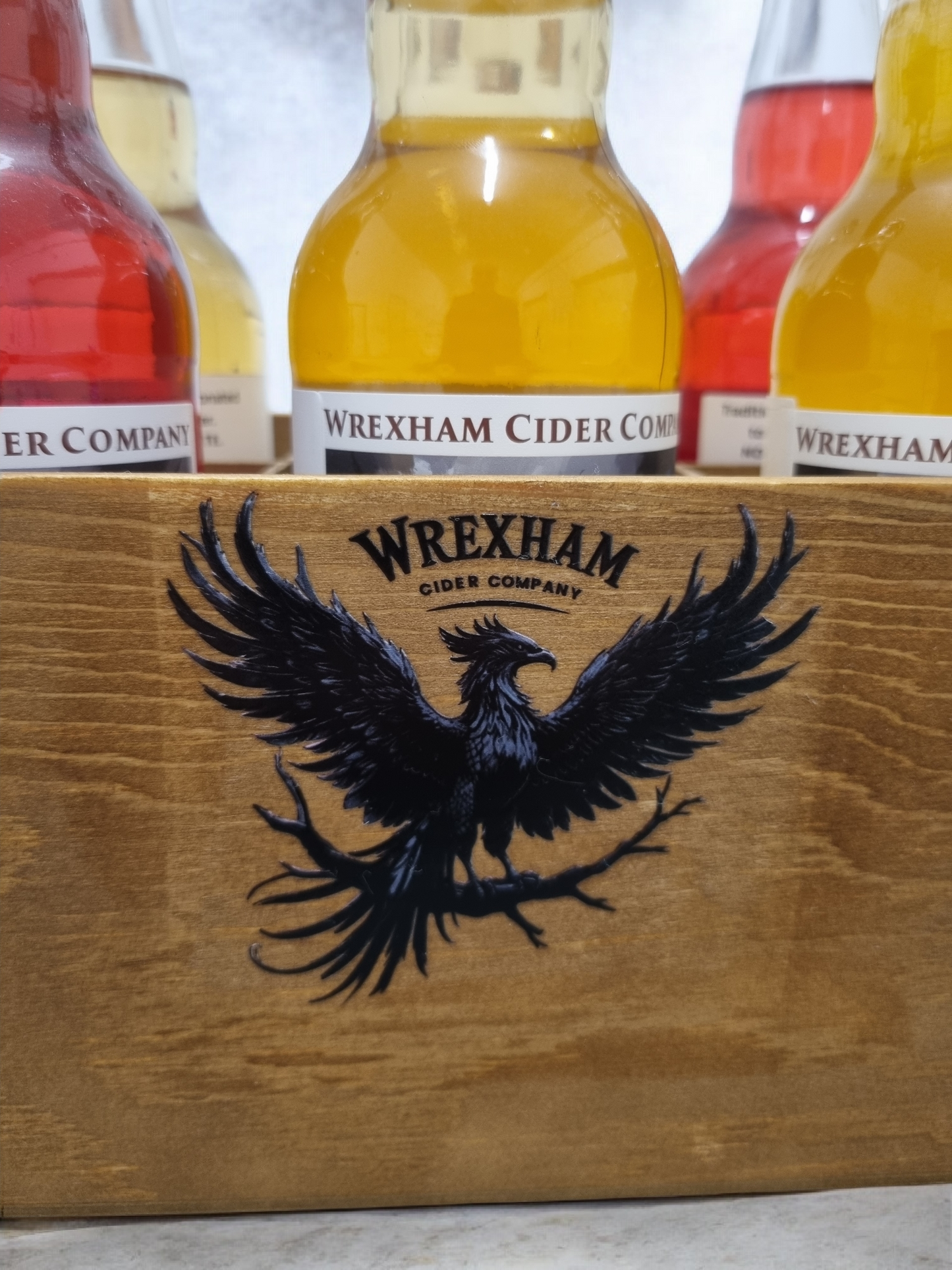 Wooden 6 Bottle Carrier With Bottle Opener (Inc Cider)