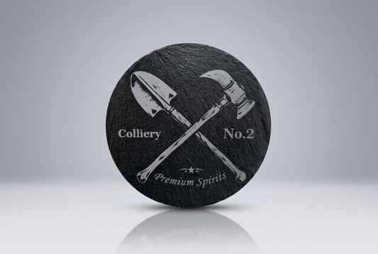 Colliery No2 Spirits Slate Coaster