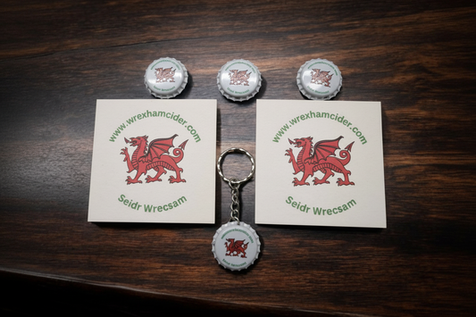 Wrexham Cider merchandise sharpened and brightened
